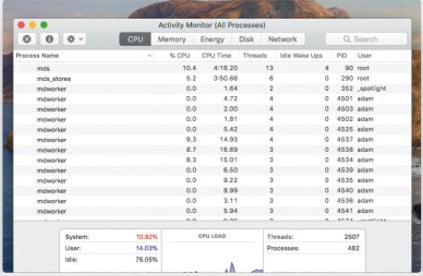 Activity Monitor on Mac 4
