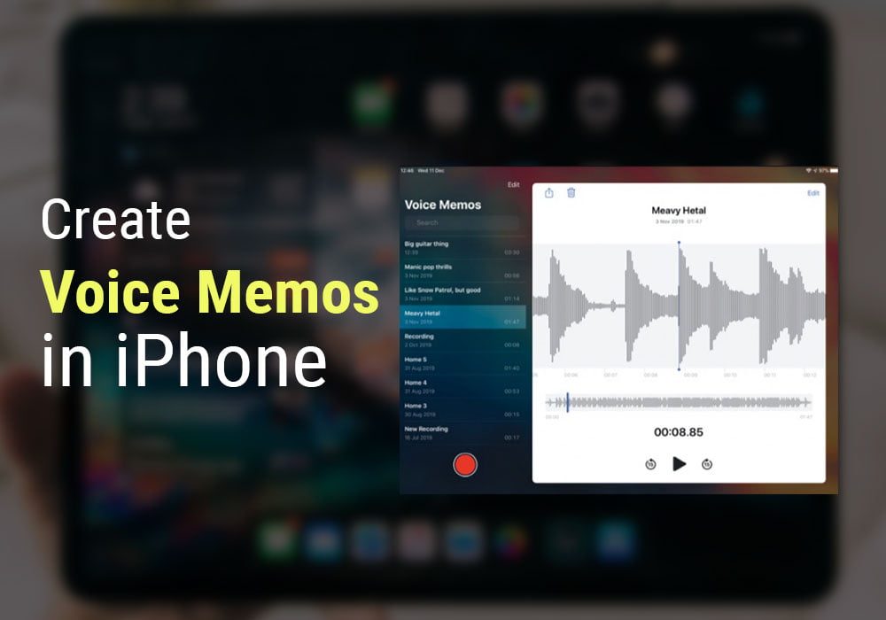 How to Create Voice Memos on iPhone 🎼 | iOS 13 [2020]