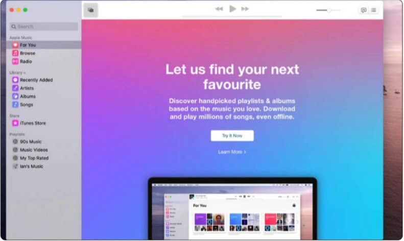 Apple Music on Mac 1