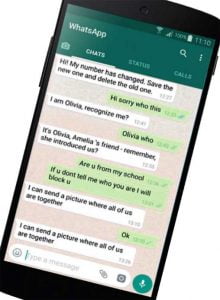 whatsapp scams text message