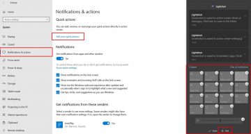 cannot open action center windows 10
