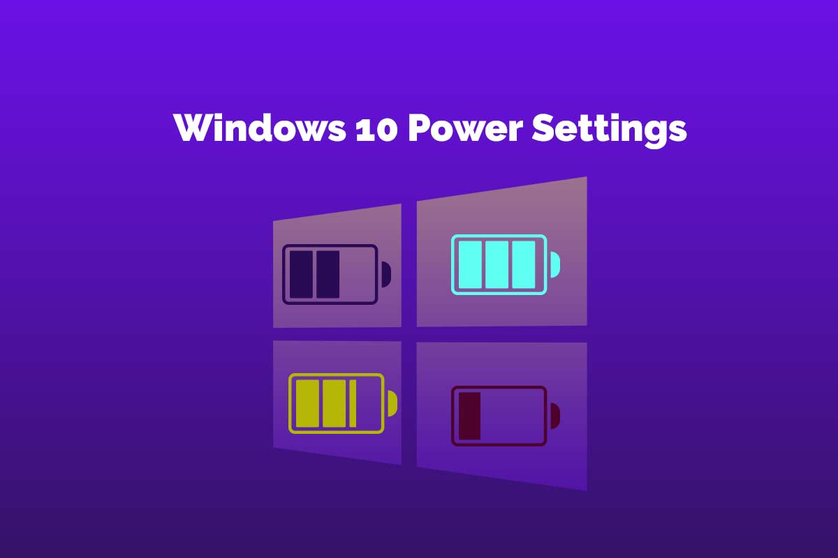 how to change windows 10 power settings