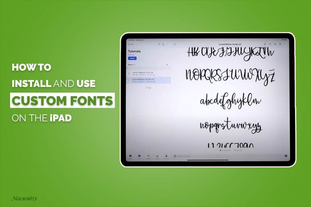 How to install fonts on the iPad