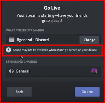 Go-live option on Mac