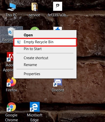 empty Recycle Bin