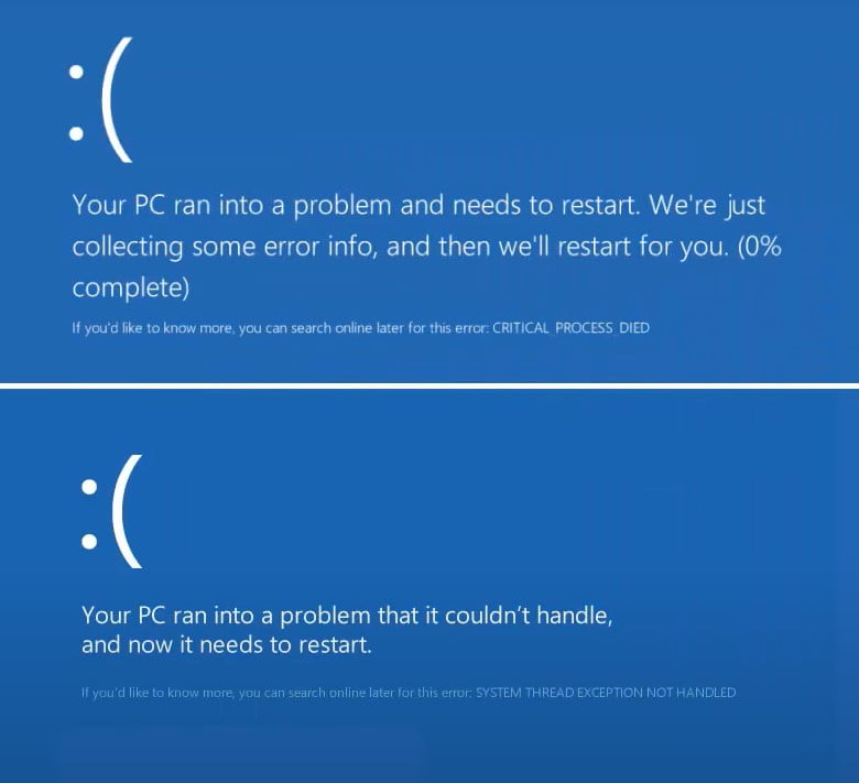 System Thread Exception not Handled BSOD in Windows 10