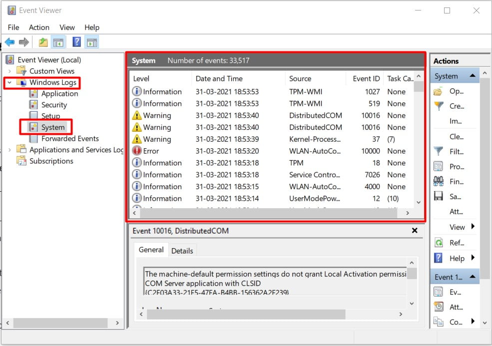 check the crupted driver in Event Viewer
