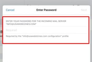 ipad cannot verify server identity imap-mail.outlook.com