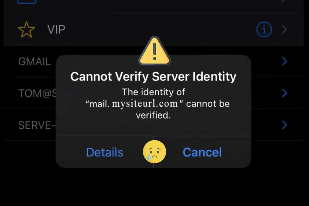 How to fix cannot verify server identity ios 14