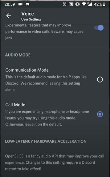 Mic not working on Discord in android mobile