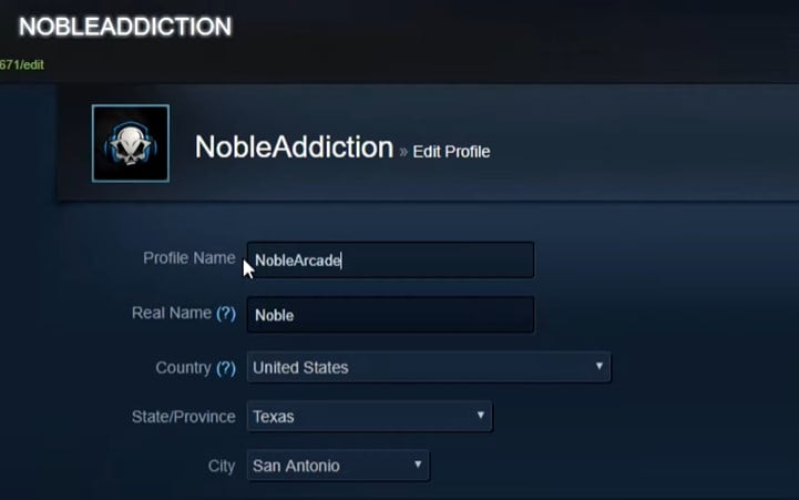 Change your Steam profile name 01