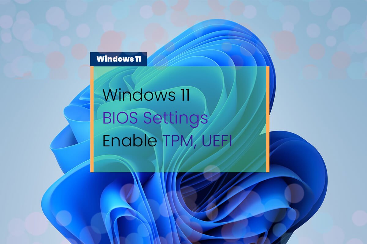 Windows 11 BIOS-setting Enable TPM and UEFI