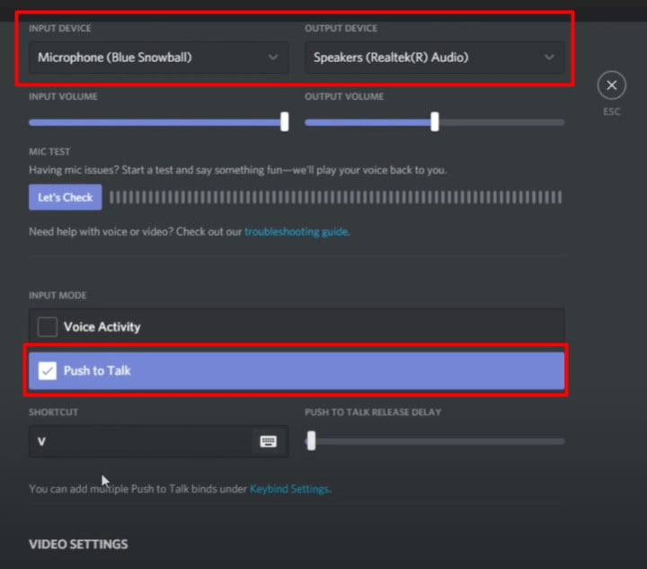 Change The Discord Voice and Video Setting