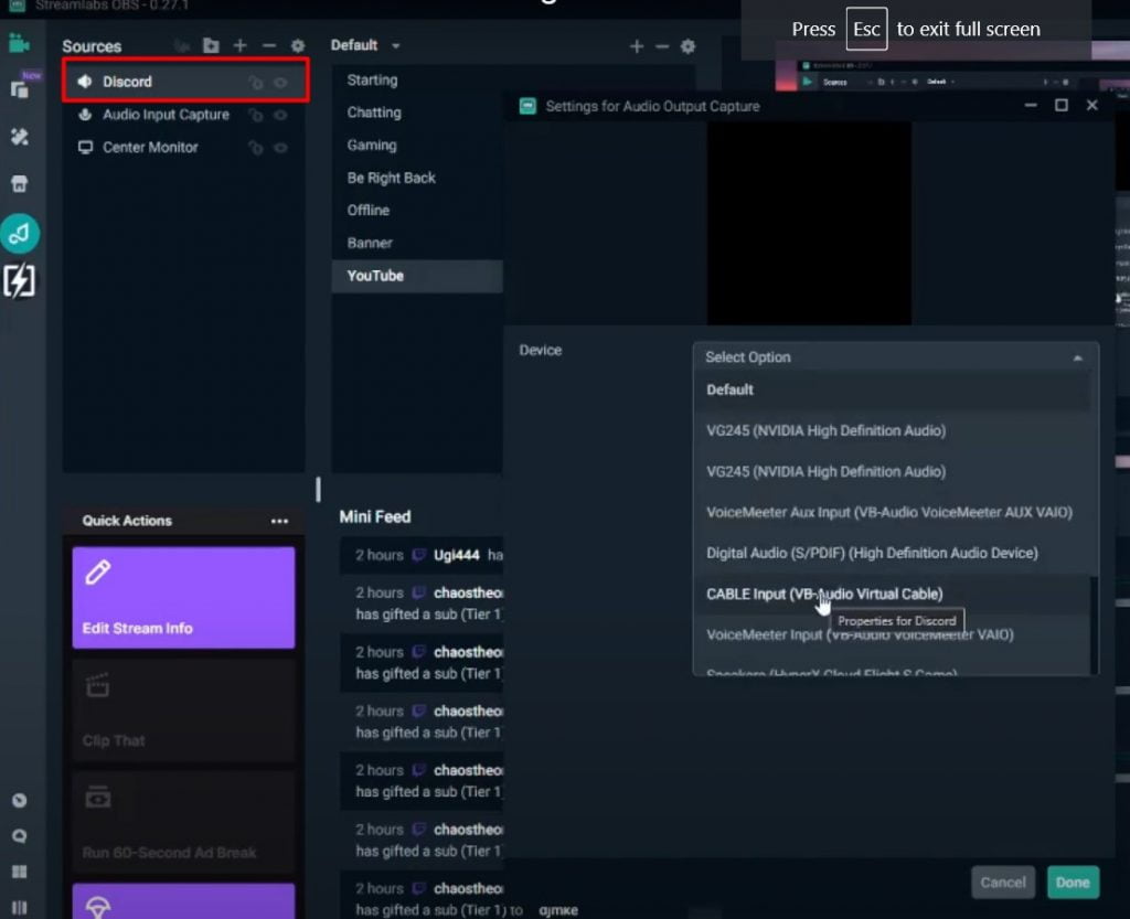 How To Mute Discord On Obs Vb Audio Voicemeeter