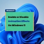 It can make your pc feel sluggish, some by adding a slight delay to certain actions for a more snappy experience. It's easy to turn off animation Effects On Windows 11.
