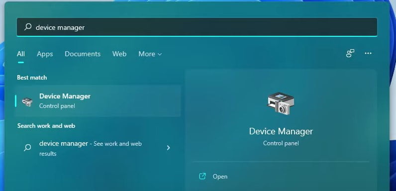 Search For Device manager