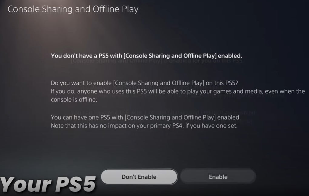 Disable Console Sharing and offline Play on your own PS5 (GameShare On PS5)