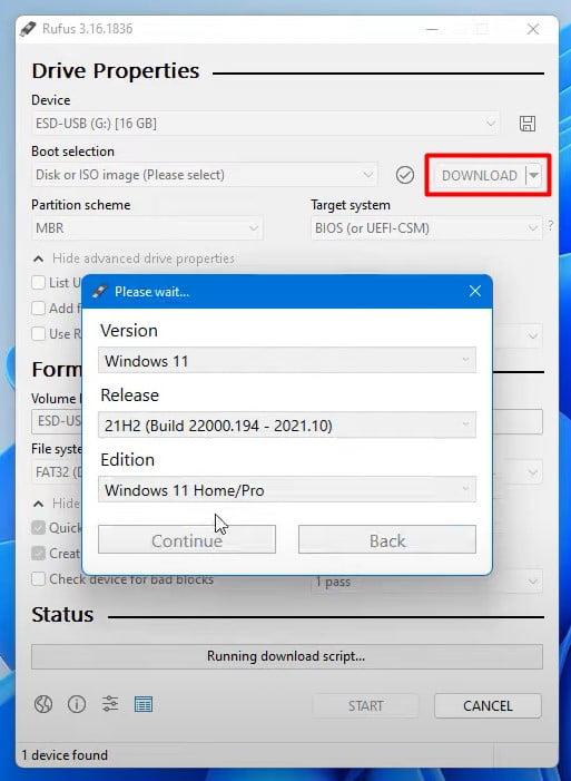 WIndows 11 Create Bootable USB for Unsupported Hardware