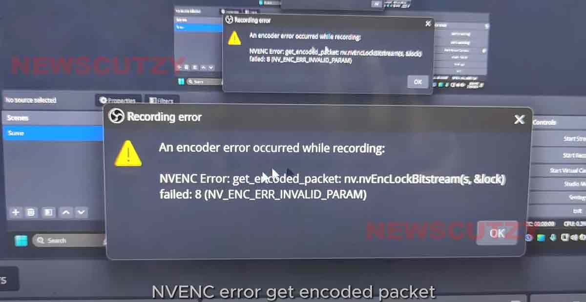Fix nvenc Error Get Encoded Packet