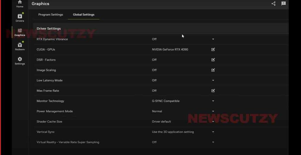Nvidia App Boost FPS Settings and System Latency Feature