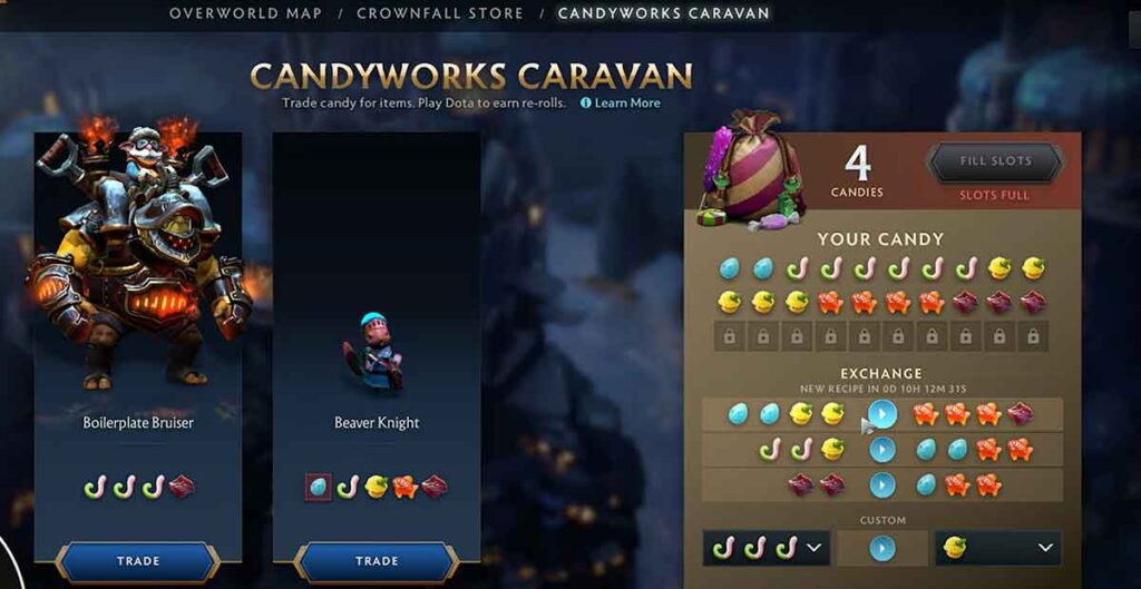 How the Candyworks Caravan works (Rerolls & Candies)